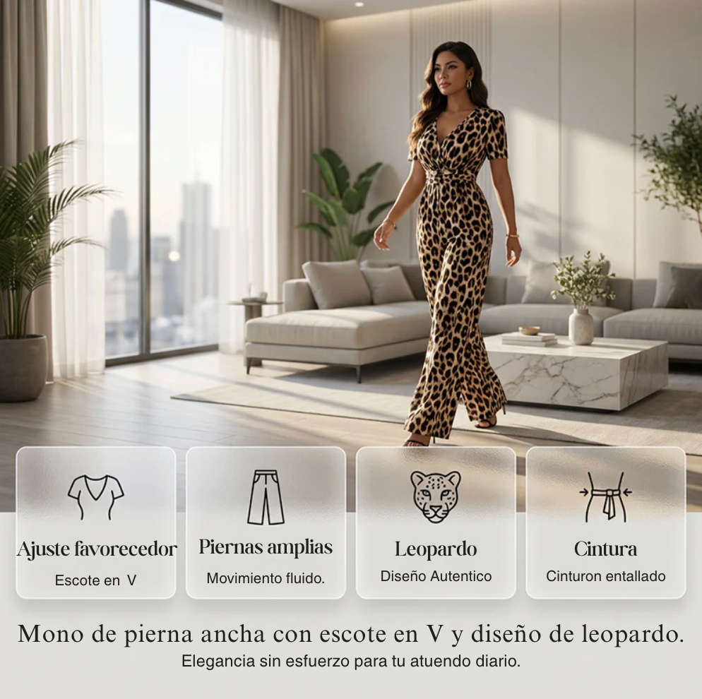 Veracruz™ Jumpsuit con Estampado Animal - Corte que Favorece a Todas