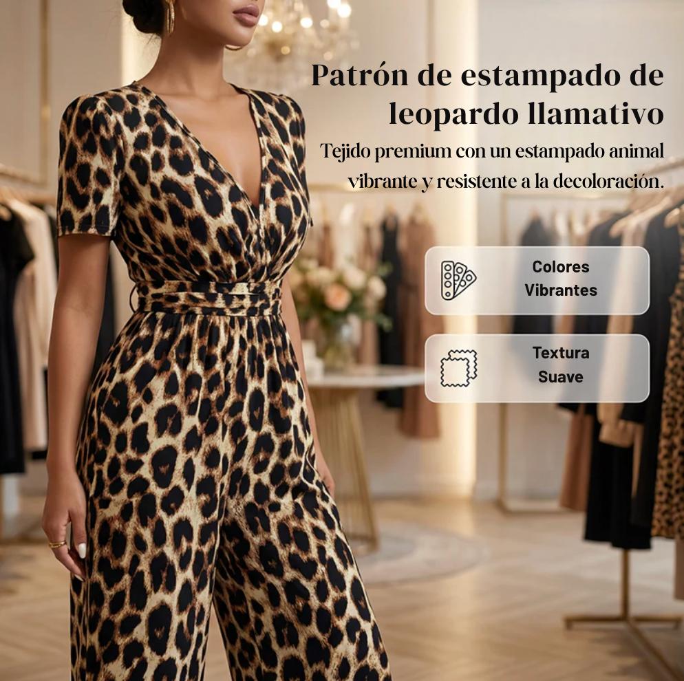 Veracruz™ Jumpsuit con Estampado Animal - Corte que Favorece a Todas