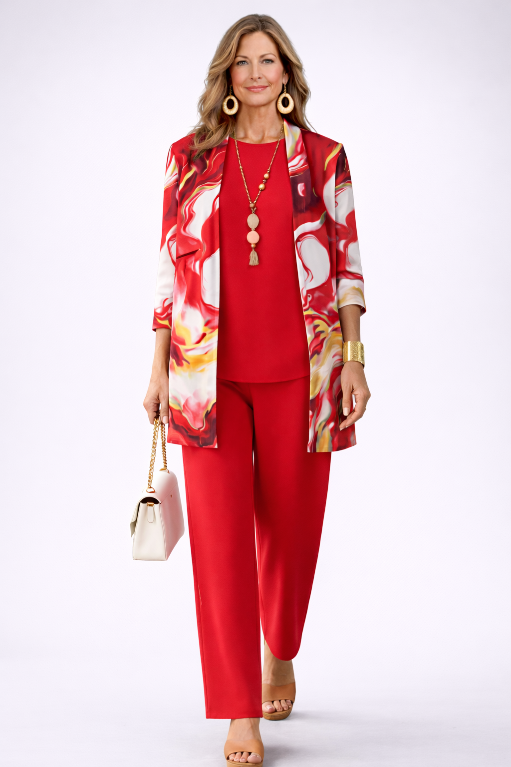 Conjunto de Tres Piezas · Rojo