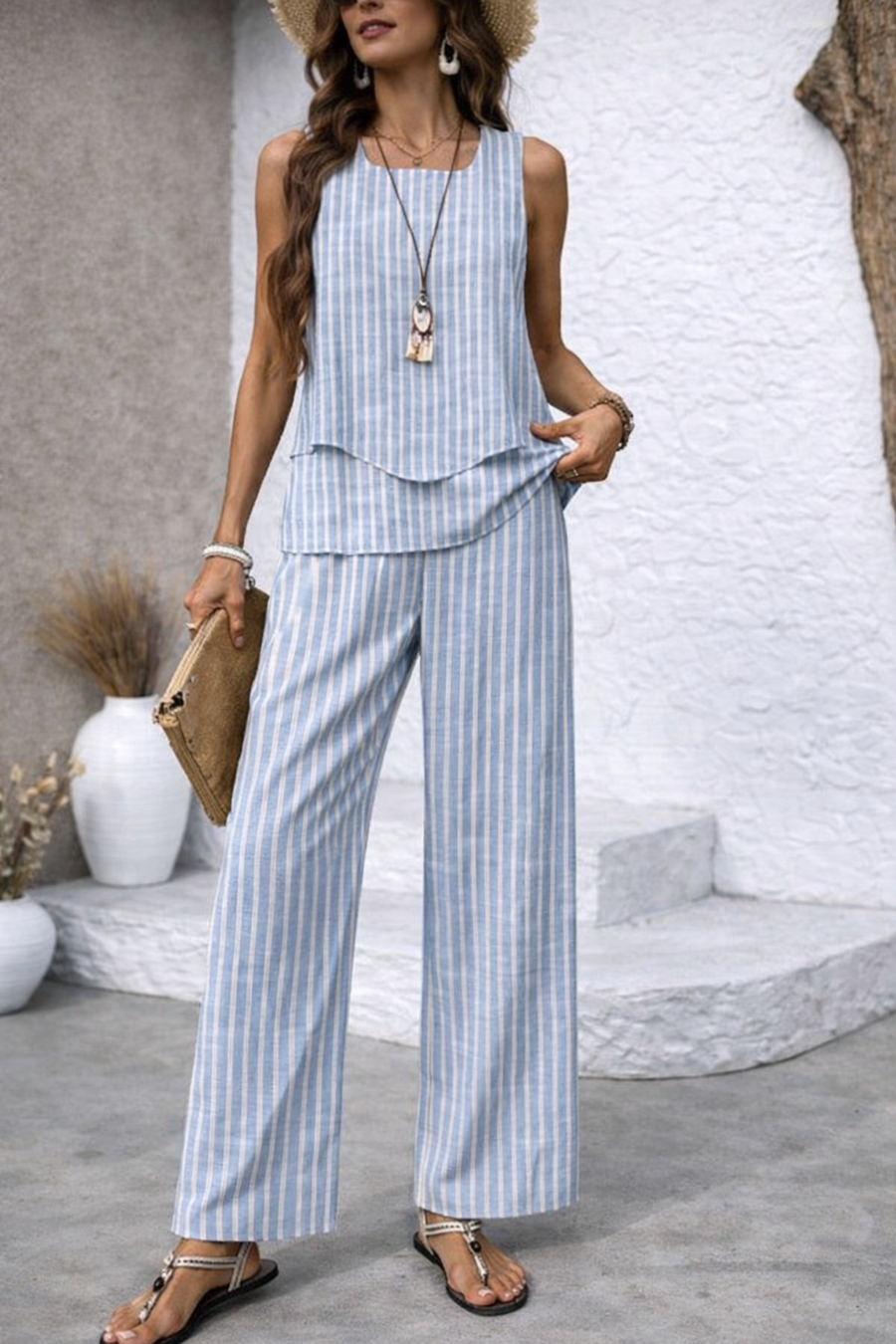 BONIFACIA | CONJUNTO COASTAL STRIPE