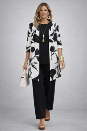 Conjunto de Tres Piezas · Negro y Blanco