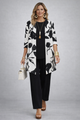 Conjunto de Tres Piezas · Negro y Blanco