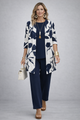 Conjunto de Tres Piezas · Azul y Blanco