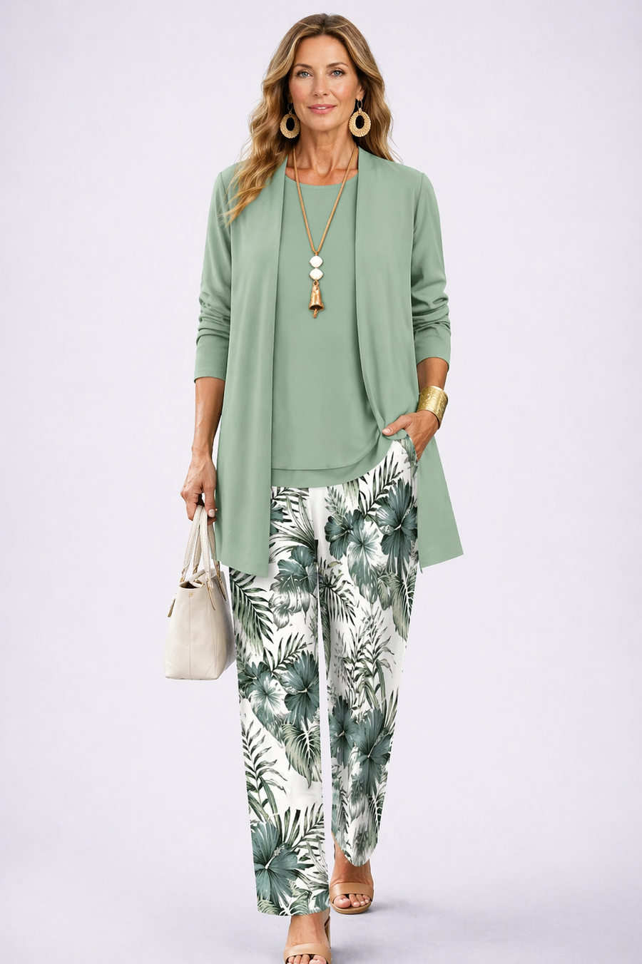 Conjunto de Tres Piezas · Verde Claro