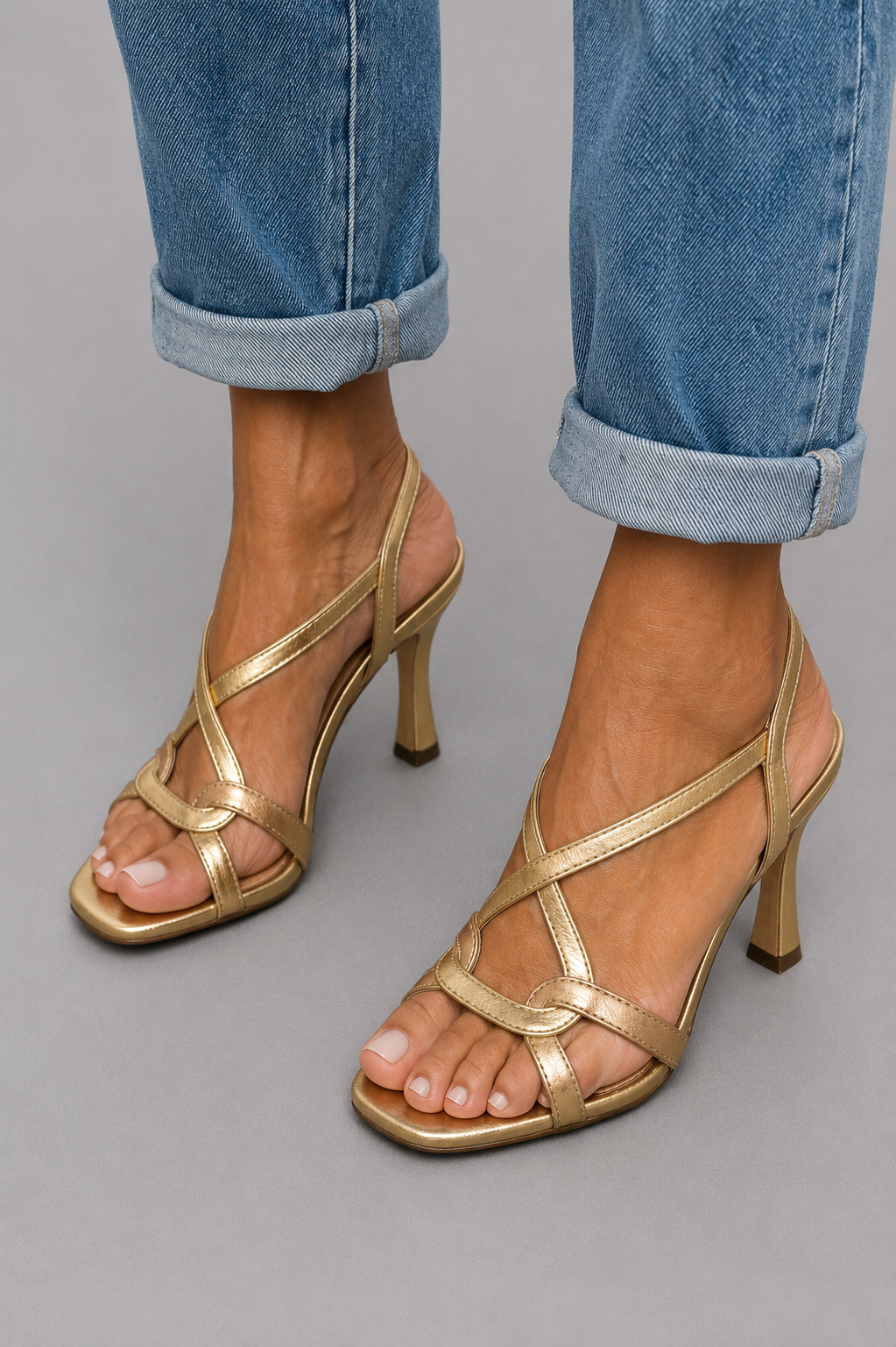 Baudelia | Sandalias Doradas Encanto de Verano