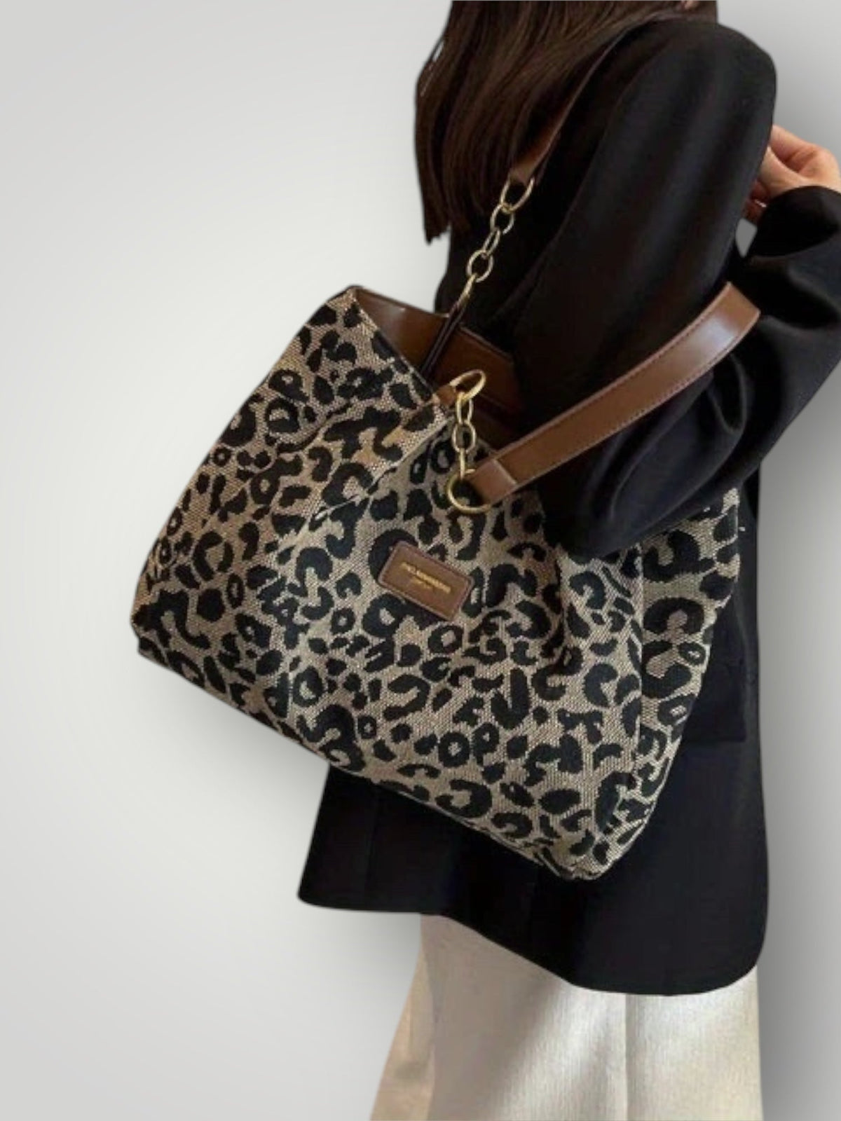 Ximena | Bolsa Tote Estampado de Leopardo