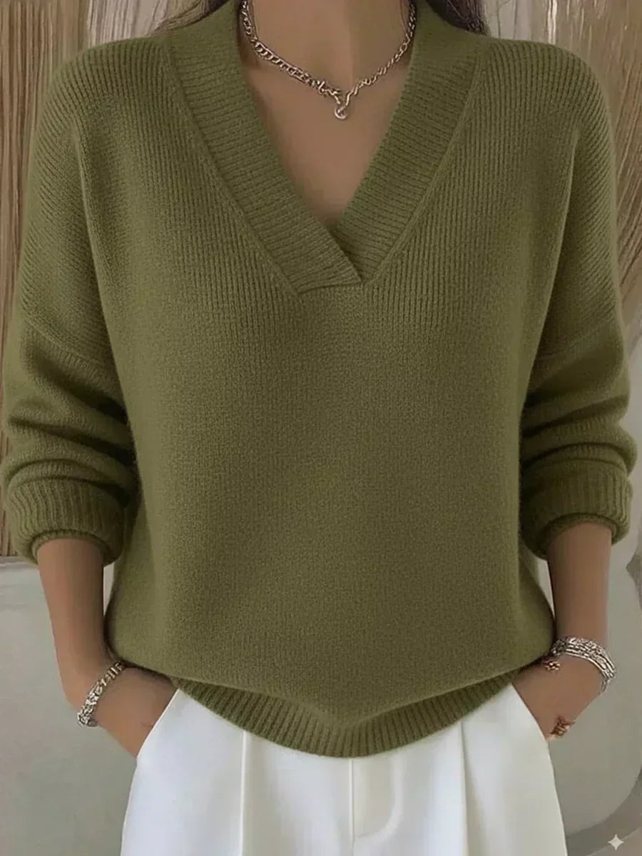 Violeta™ | Suéter Holgado con Cuello en V