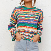 Zapopan™ Suéter Colorido de Punto Suave – Estilo y Comodidad
