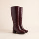 NORA | Botas altas de tacón para pantorrilla ancha