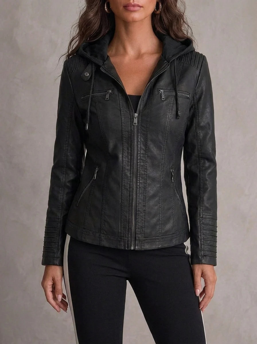 ASUNCIÓN - CHAQUETA DE PIEL RESISTENTE Y ELEGANTE