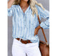 Blusa Elegante de Rayas para Mujer con Corte Recto