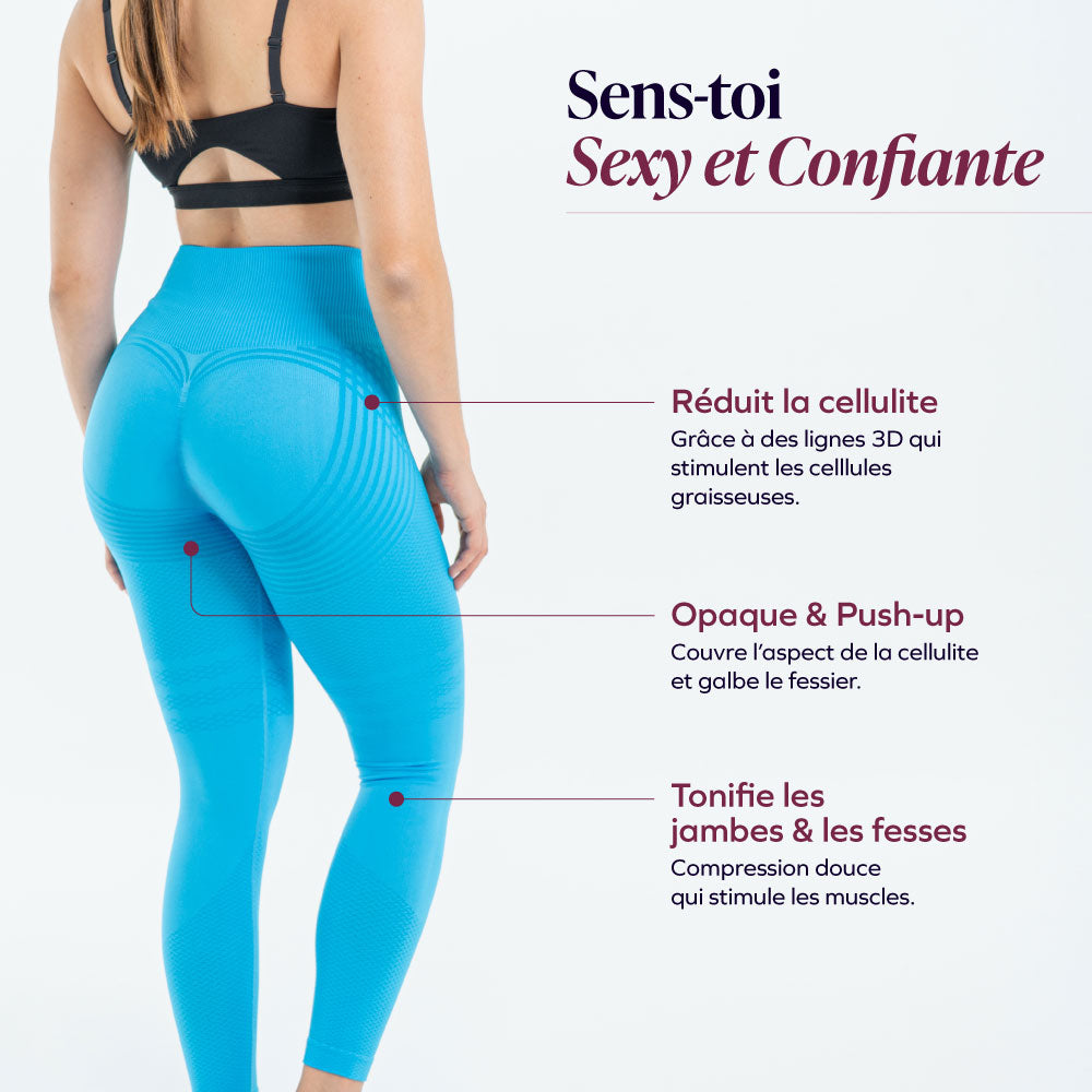 Chignahuapan™ Leggings 3D Drenantes Anticelulíticos con Compresión Suave
