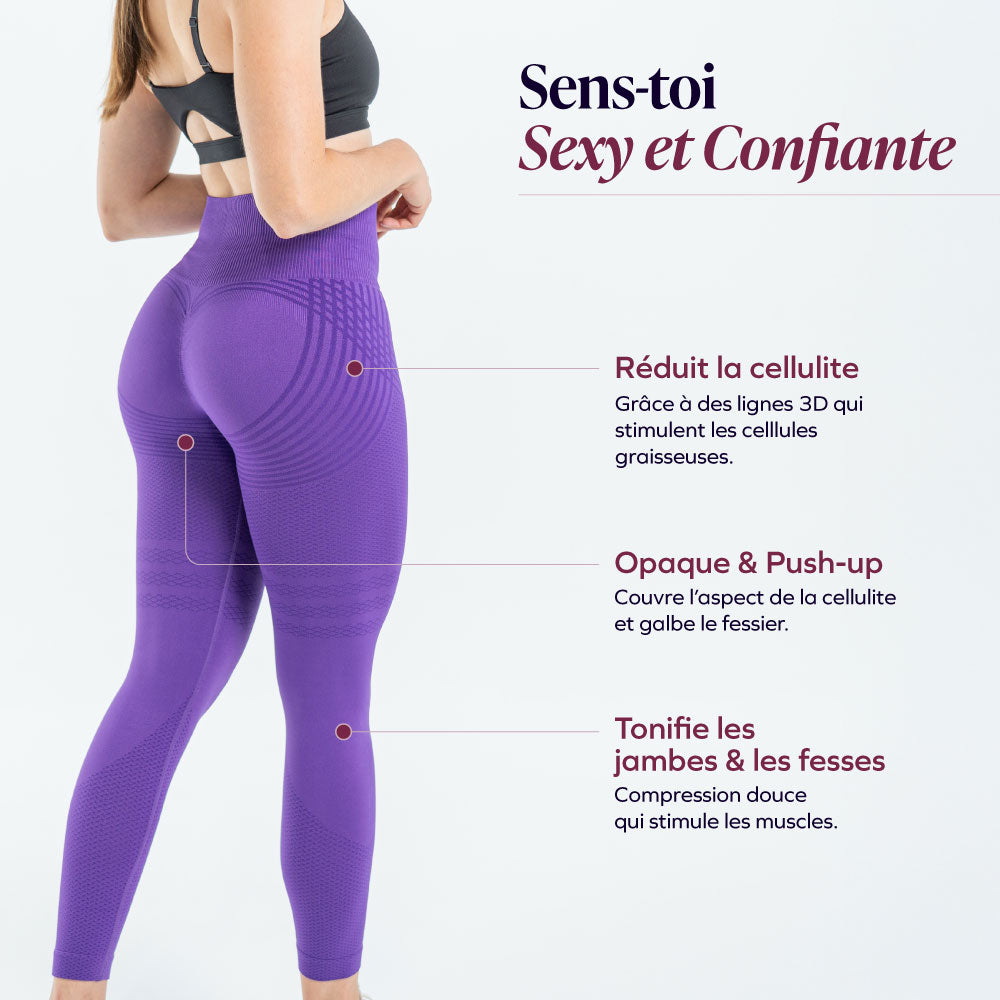 Cuetzalan™ Leggings 3D Anticelulíticos con Compresión Suave