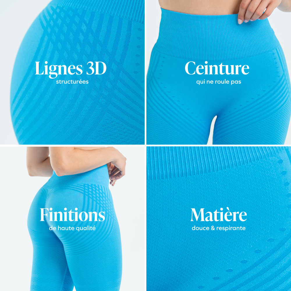 Chignahuapan™ Leggings 3D Drenantes Anticelulíticos con Compresión Suave