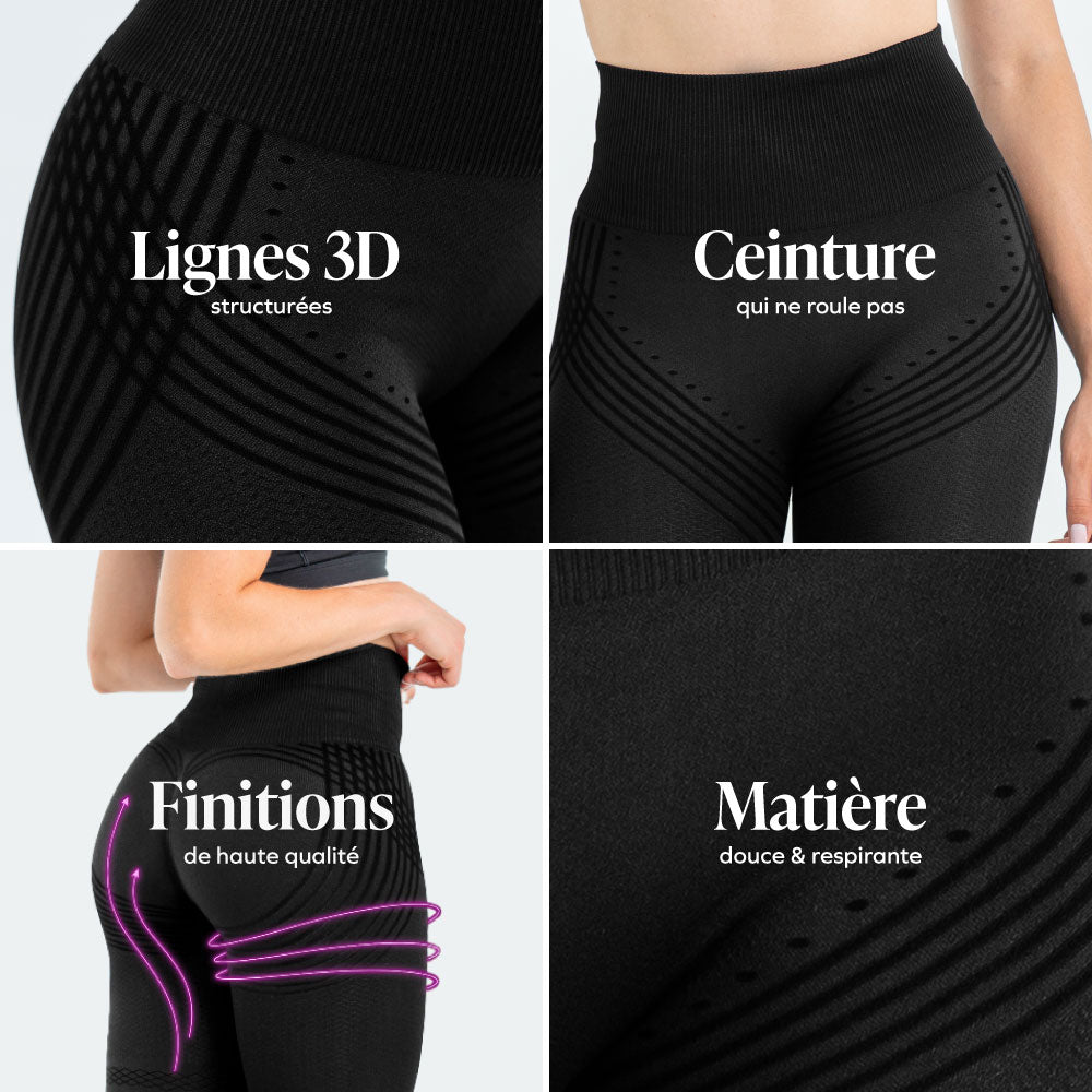 Tuxtla™ Leggings 3D Anticelulíticos con Compresión Suave