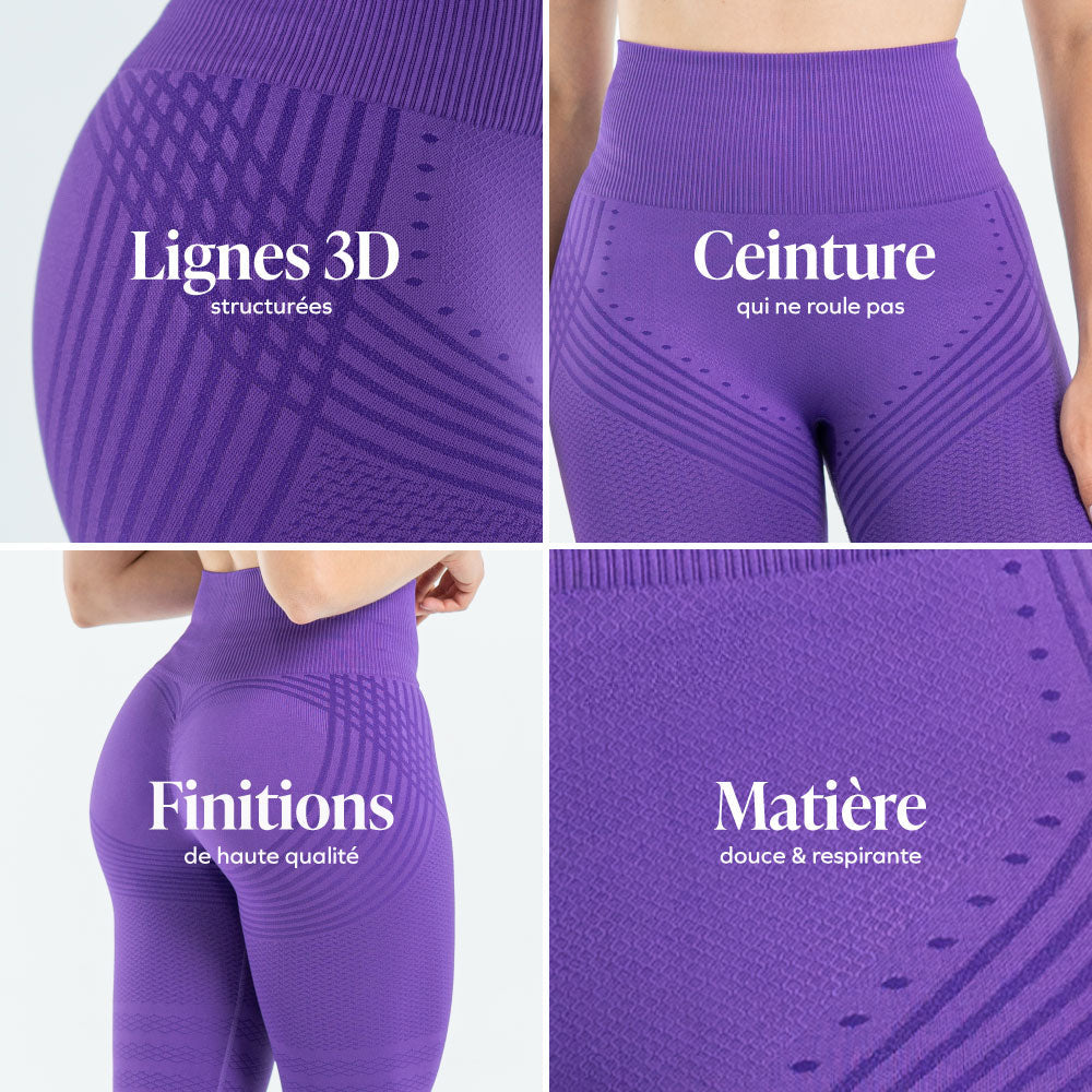 Cuetzalan™ Leggings 3D Anticelulíticos con Compresión Suave