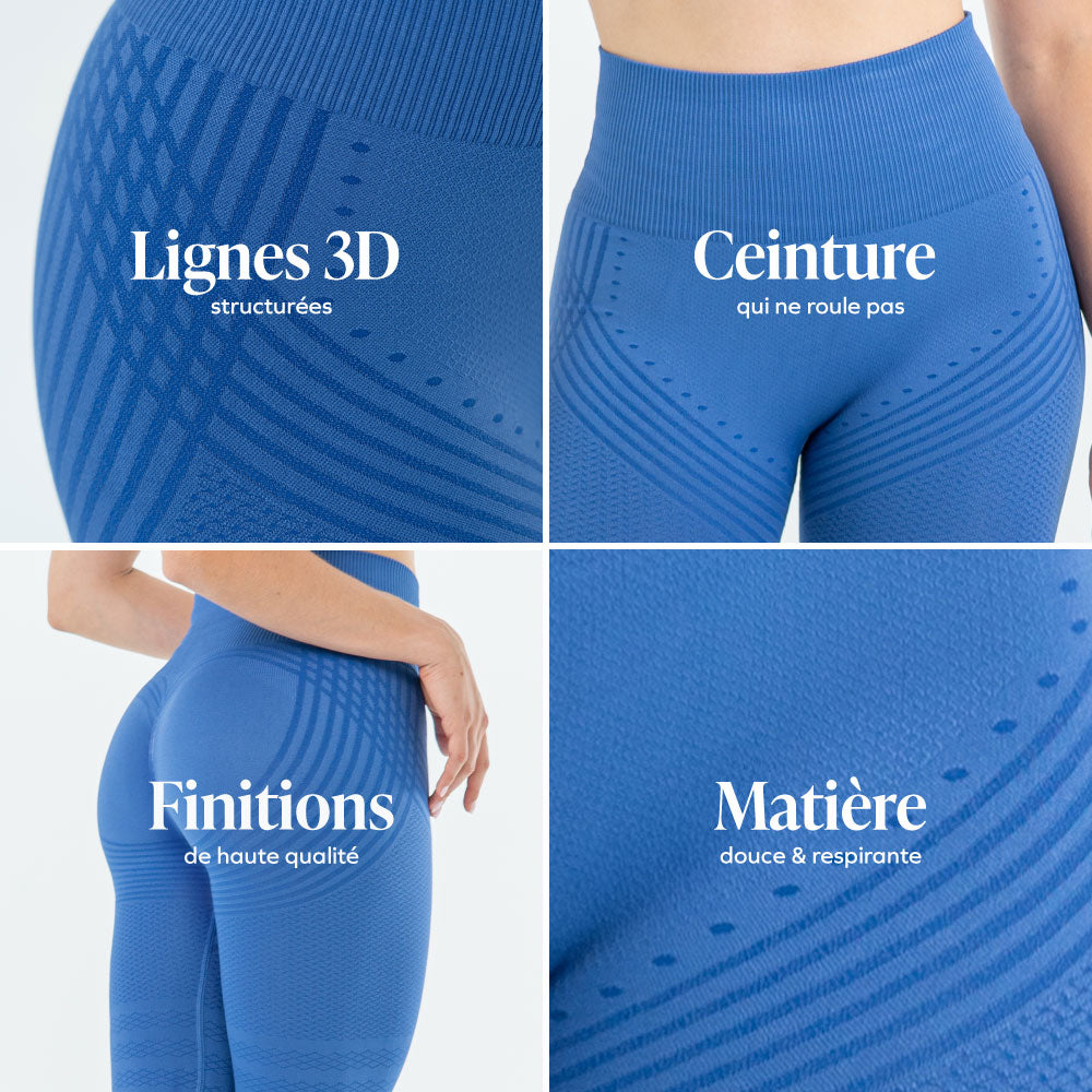 Tehuacán™ Leggings 3D Drenantes Anticelulíticos con Compresión Suave