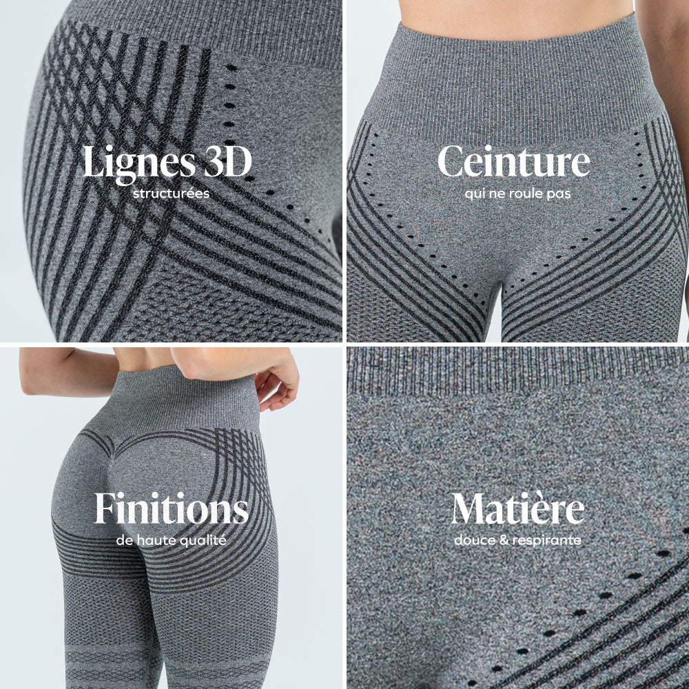 Izamal™ Leggings 3D Drenantes Anticelulíticos, Compresión Suave
