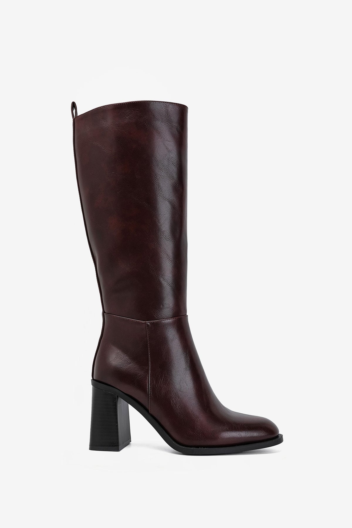Louisa Botas de tacón grueso marrón