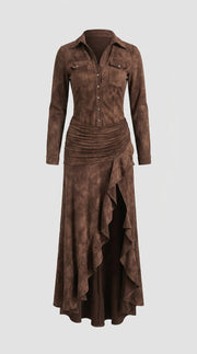 Altagracia™ Vestido Largo Elegante, Estilo Romántico