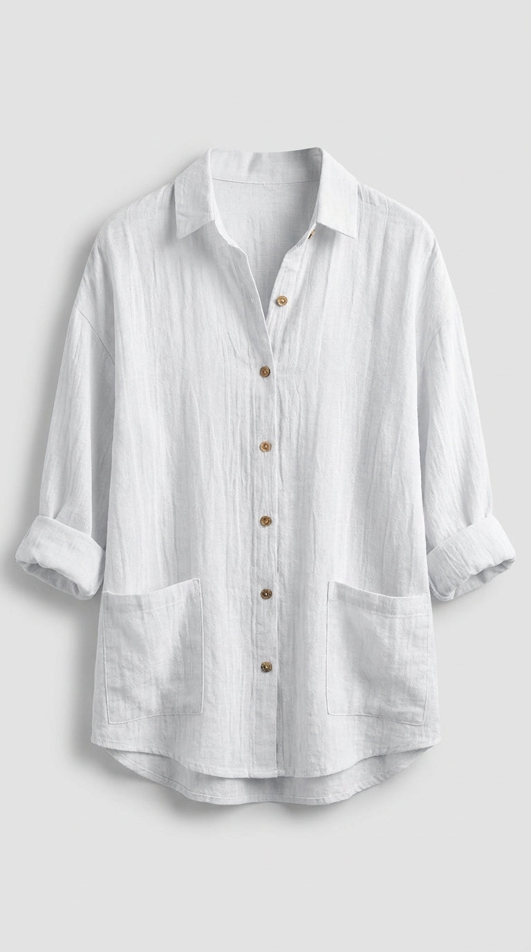 Uruapan™ Blusa Plisada Clásica para Mujer – Estilo Elegante