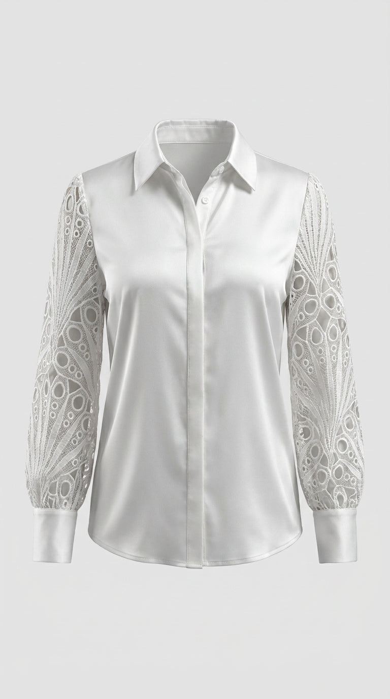 Chetumal™ Blusa para Mujer con Cuello Elegante y Corte Fluido