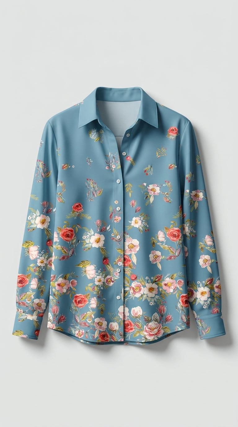 Blusa Estampada Elegante para Mujer – Corte Femenino