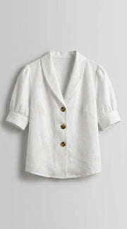 Nallely™ Blusa Retro Chic para Mujer con Nudo al Frente