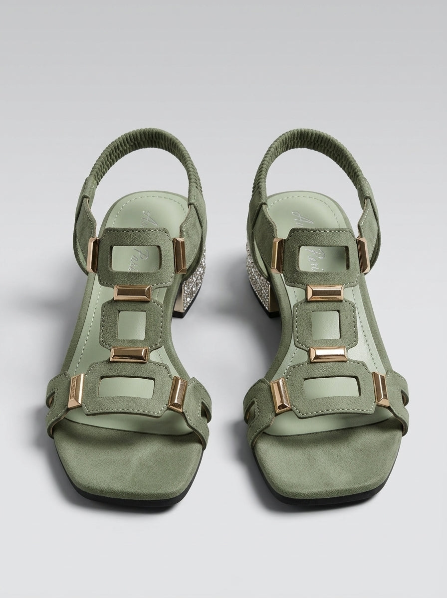 Sandalias De Tacón Para Mujer Confortables Antideslizantes
