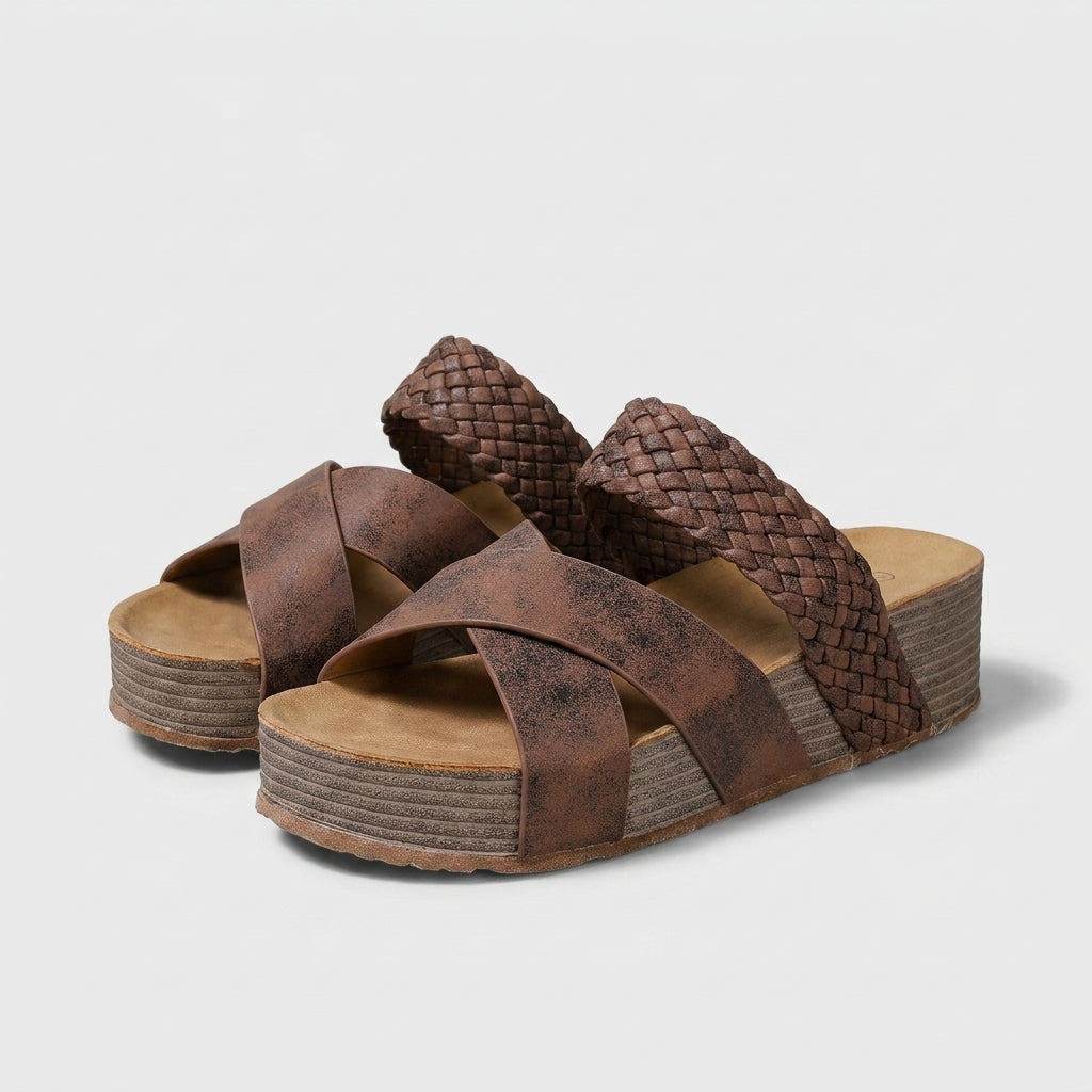 Rosaisela™ Sandalias Ortopédicas de Piel