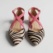 Esmeralda™ Zapatos Bajos de Verano con Tacón Bajo y Estampado de Cebra