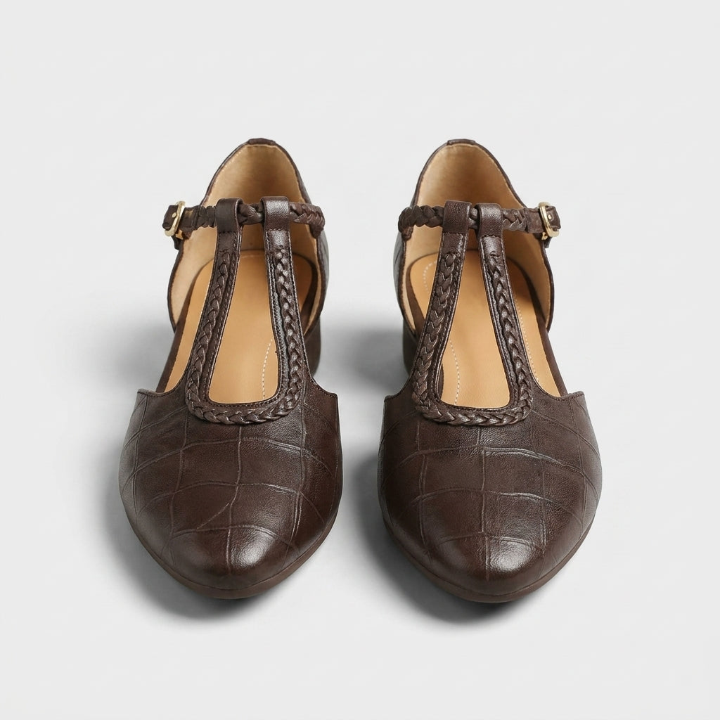 Custodia™ Zapatos Ortopédicos de Piel Mary Jane para Mujer