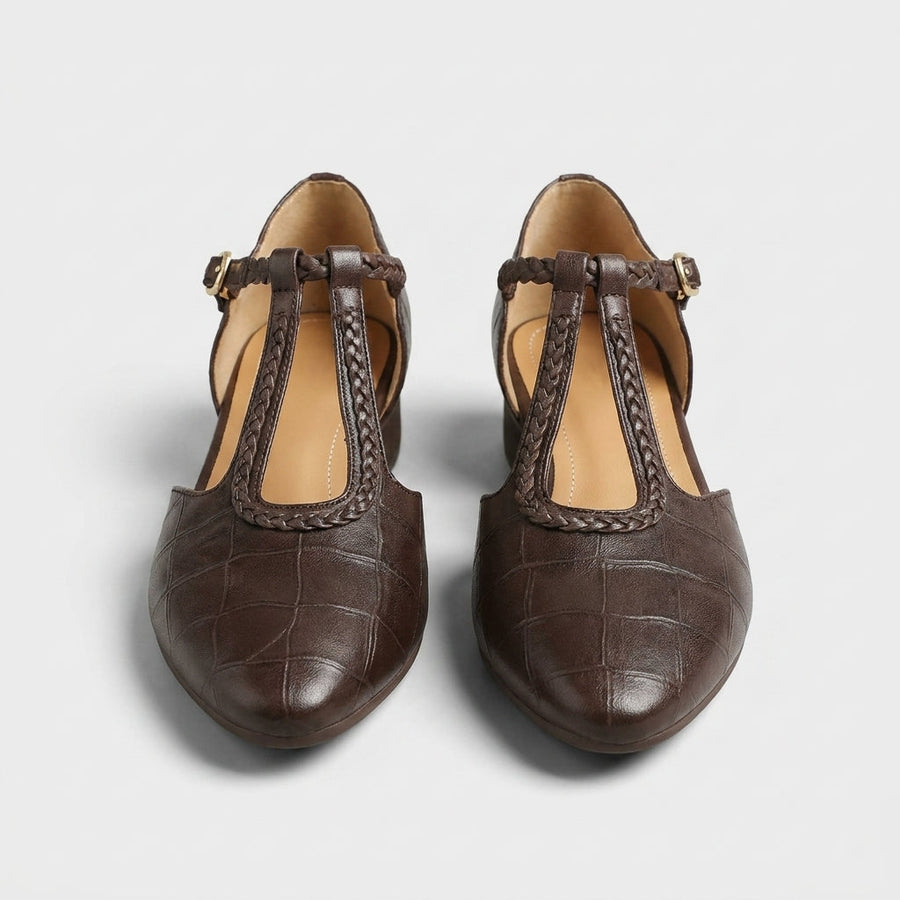 Custodia™ Zapatos Ortopédicos de Piel Mary Jane para Mujer