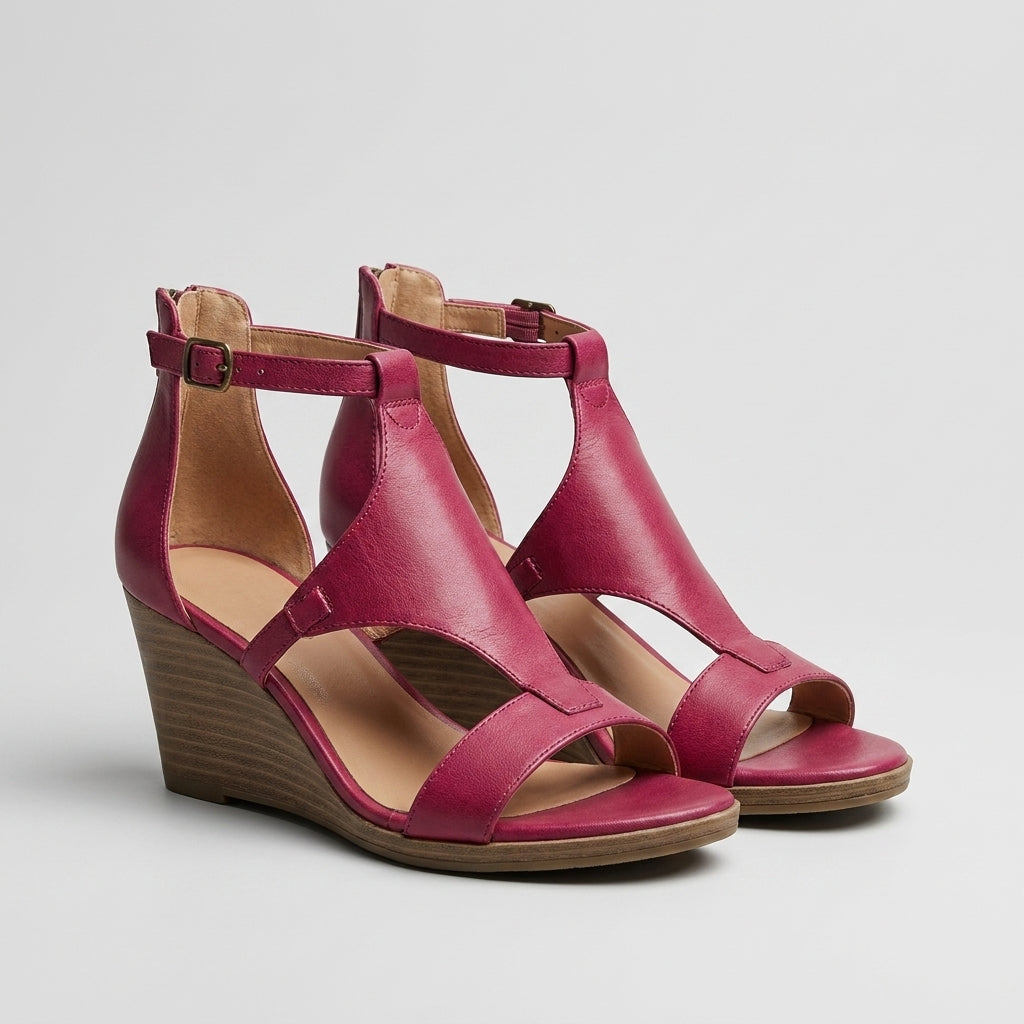 Eugenia™ Sandalias Ortopédicas de Piel para Mujer – Suela Antideslizante