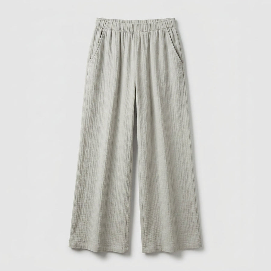 Tepic™ Pantalón Ancho Casual en Mezcla de Algodón