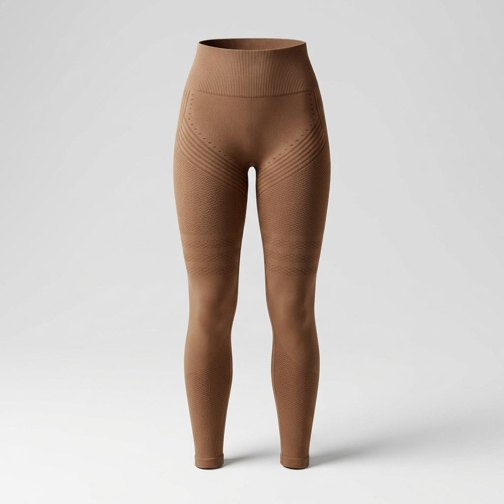 Uxmal™ Leggings 3D Drenantes Anticelulíticos, Café
