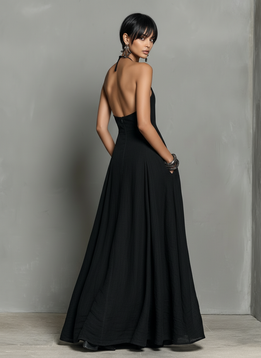 Herlinda™ Vestido Maxi de Lino sin Mangas, Estilo Minimalista