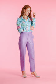 Roselia™ Pantalón de Vestir Shantung de Talle Alto para Mujer