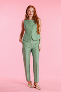 Roselia™ Pantalón de Vestir Shantung de Talle Alto para Mujer