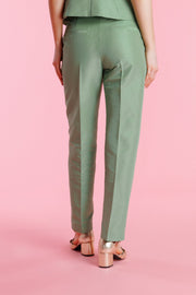 Roselia™ Pantalón de Vestir Shantung de Talle Alto para Mujer