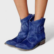 Dominga™ Botines Vaqueros de Tacón Ancho para Mujer, Estilo Casual