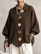 Victoria™ | Cárdigan Oversize con Botones Dorados Grandes