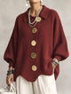 Victoria™ | Cárdigan Oversize con Botones Dorados Grandes