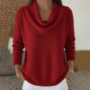 Julia™ | Suéter con Cuello Drapeado