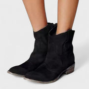Dominga™ Botines Vaqueros de Tacón Ancho para Mujer, Estilo Casual