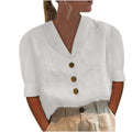 Nallely™ Blusa Retro Chic para Mujer con Nudo al Frente
