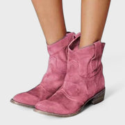 Dominga™ Botines Vaqueros de Tacón Ancho para Mujer, Estilo Casual