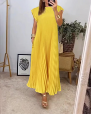 Patricia™ Vestido Largo de Verano Casual Plisado para Mujer
