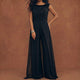 Anabel™ Jumpsuit de Gala Negro con Falda de Chifón Superpuesta
