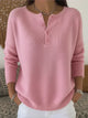 Helena™ | Suéter de Punto con Botones Henley